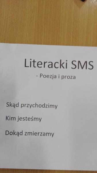 Ogólnopolski Konkurs „Literacki SMS - poezja i proza''