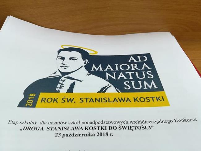 Konkurs "Droga Stanisława Kostki do Świętości"