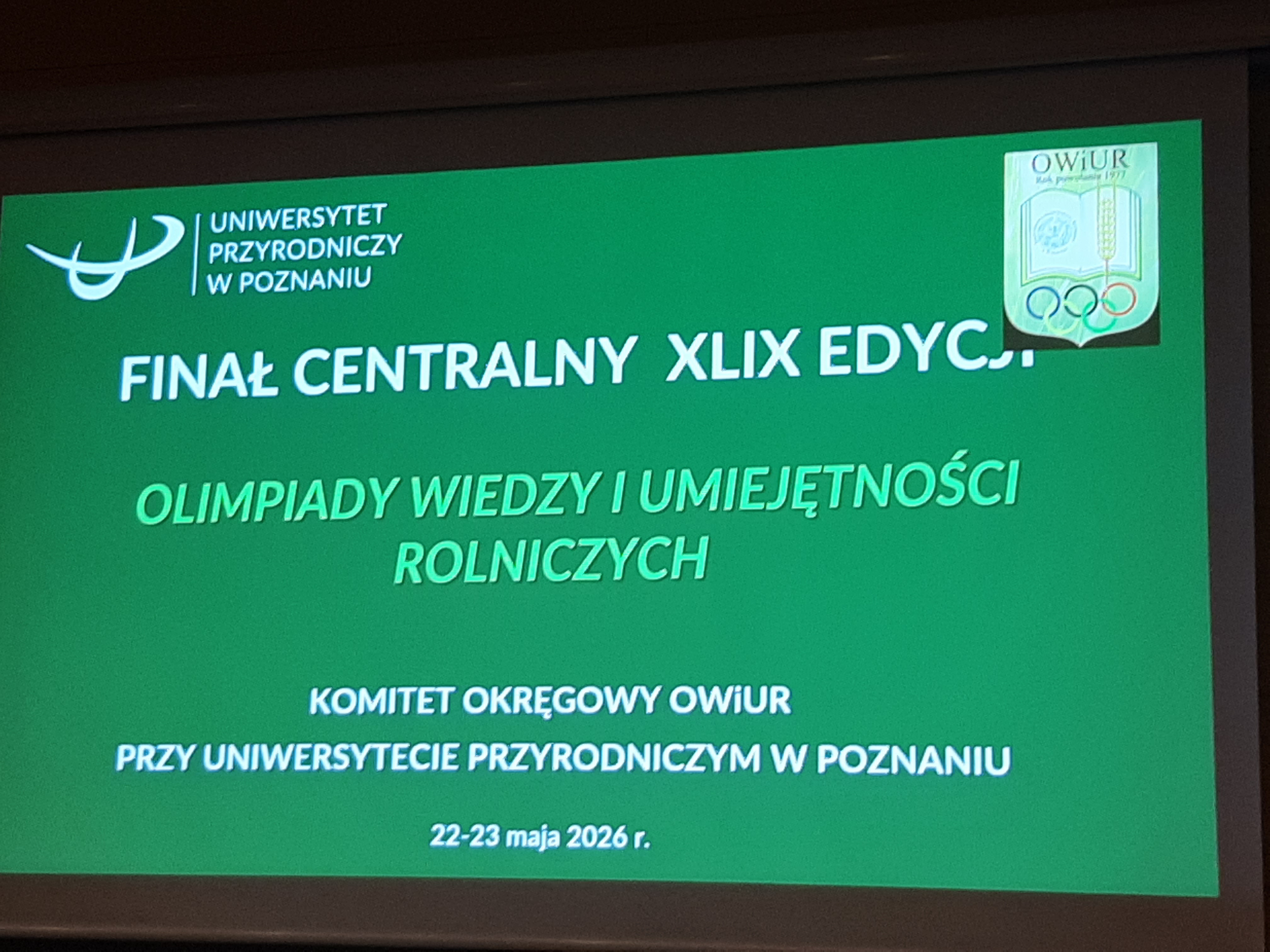 Eliminacje centralne XLIX edycji Olimpiady Wiedzy i Umiejętności Rolniczych w Poznaniu - Obrazek 7