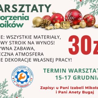 Warsztaty tworzenia stroików świątecznych