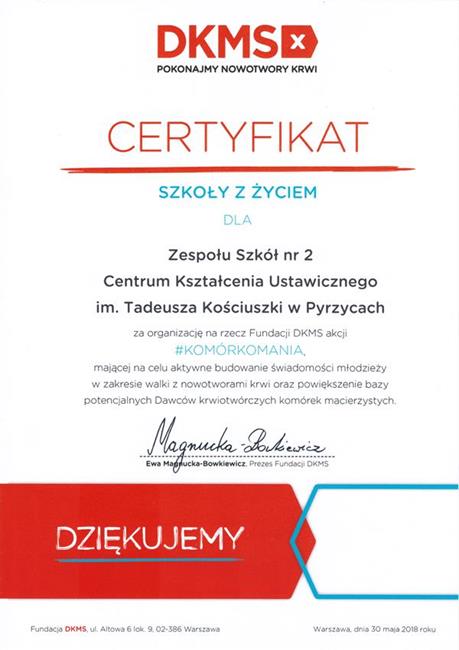 Dyplomy i certyfikaty - Obrazek 16