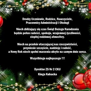 Najlepsze życzenia z okazji Świąt Bożego Narodzenia